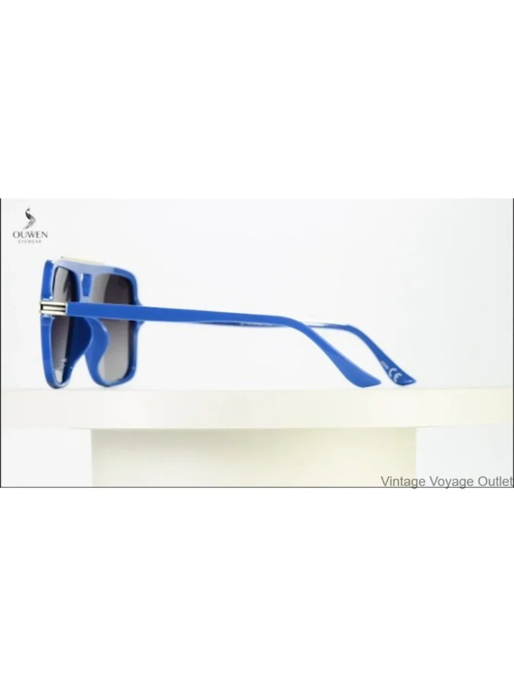 Retro Oversized Polarized Square Sunglasses Lightweight UV Protection